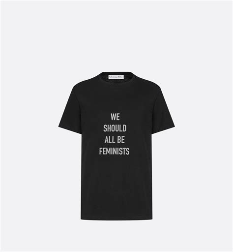 t shirt we should all be feminist dior|dior art history slogans.